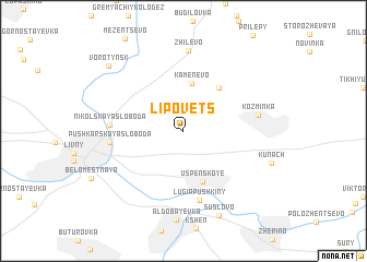 map of Lipovets