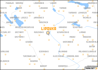 map of Lipówka