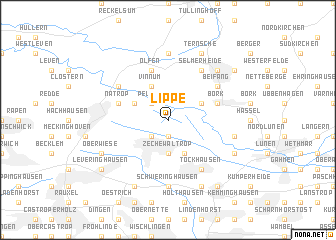 map of Lippe