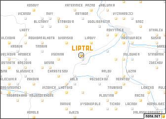 map of Liptál
