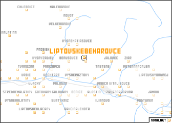 map of Liptovské Beharovce