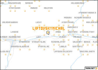 map of Liptovský Michal