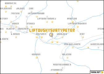 map of Liptovský Svätý Peter