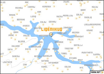 map of Liqeni i Kuq