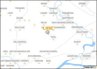map of Lirac