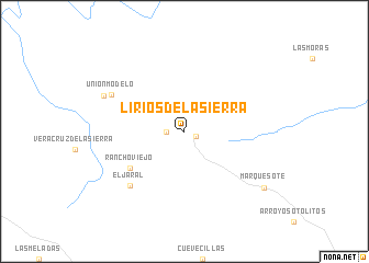 map of Lirios de la Sierra