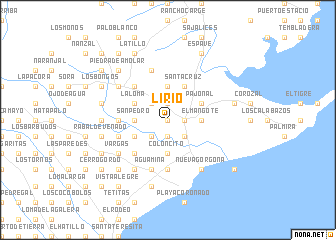 map of Lirio