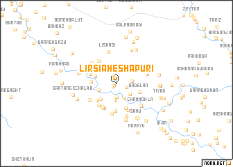 map of Līrsīāh-e Shāpūrī