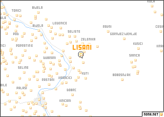 map of Lišani