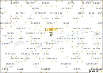 map of Lišany
