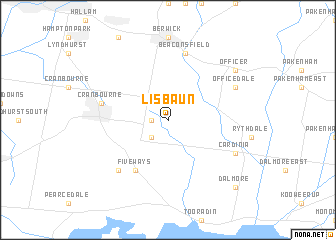 map of Lisbaun