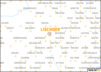 map of Liščí Hora