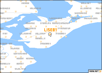 map of Liseby