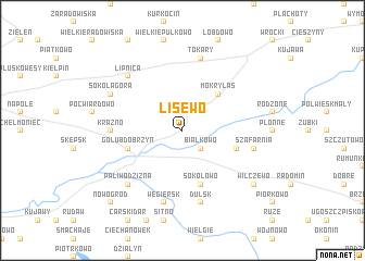 map of Lisewo