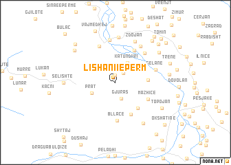 map of Lishani i Epërm