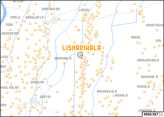 map of Lisharīwāla