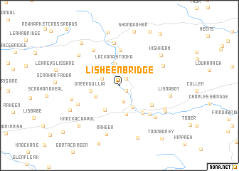 map of Lisheen Bridge