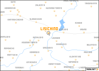 map of Lisichino