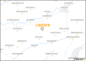 map of Lisichʼya