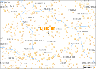 map of Lisičina