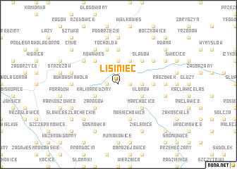 map of Lisiniec
