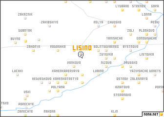 map of Lisino