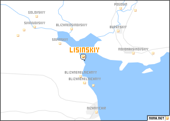 map of Lisinskiy