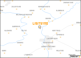 map of Lisitsyno