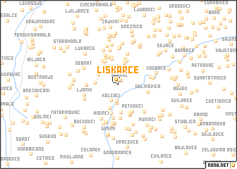 map of Liskarce