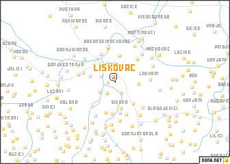 map of Liskovac