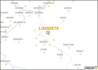 map of Liskovets