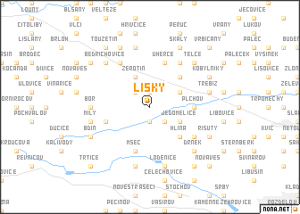 map of Líský