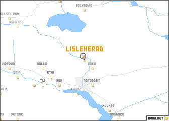 map of Lisleherad