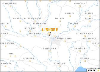 map of Lismore