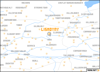 map of Lismoyny
