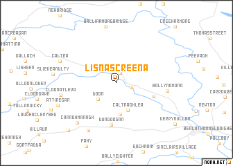 map of Lisnascreena