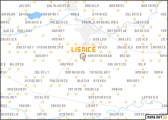 map of Lišnice