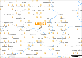 map of Líšnice