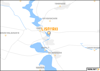 map of Lisnyaki