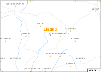 map of Lisovo