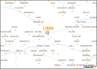 map of Lisów