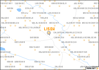 map of Lisów