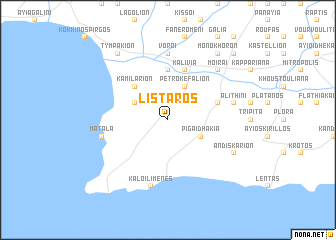 map of Lístaros