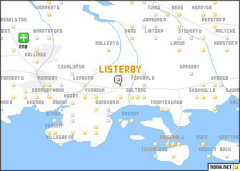 map of Listerby