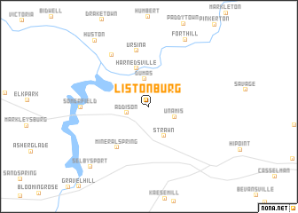 map of Listonburg