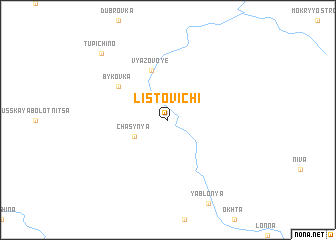 map of Listovichi