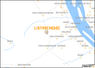 map of Listrac-Médoc