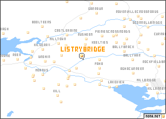 map of Listry Bridge