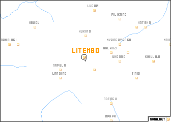 map of Litembo
