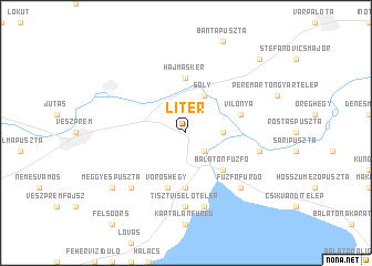 map of Litér